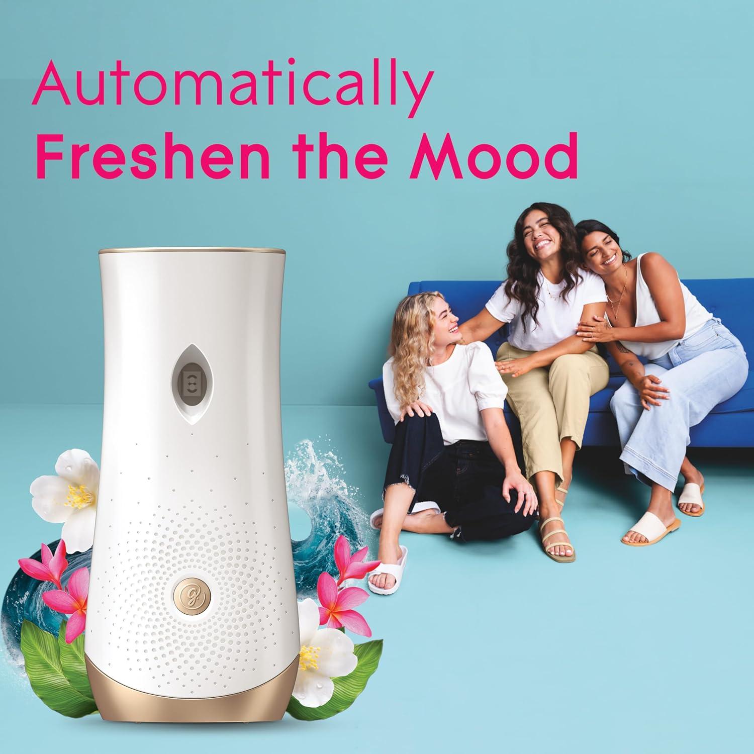image:imageGlade Automatic Spray Air Freshener Refill Scented Air Freshener for Home and Bathroom Clean Linen 62 Oz 3 CountAqua Waves