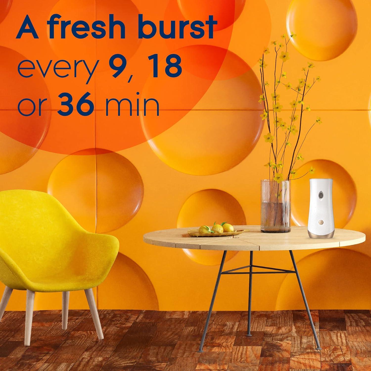 image:imageGlade Automatic Spray Air Freshener Refill Scented Air Freshener for Home and Bathroom Clean Linen 62 Oz 3 CountCoastal Sunshine Citrus