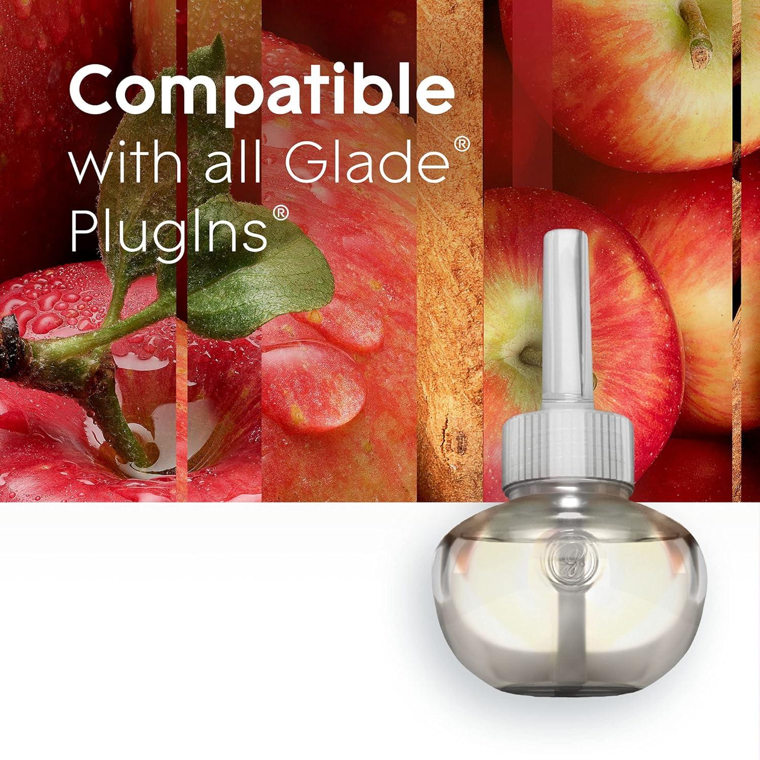 image:imageGlade PlugIns Refills Air Freshener Scented and Essential Oils for Home and Bathroom Cashmere Woods 67 Fl Oz 10 CountApple Cinnamon