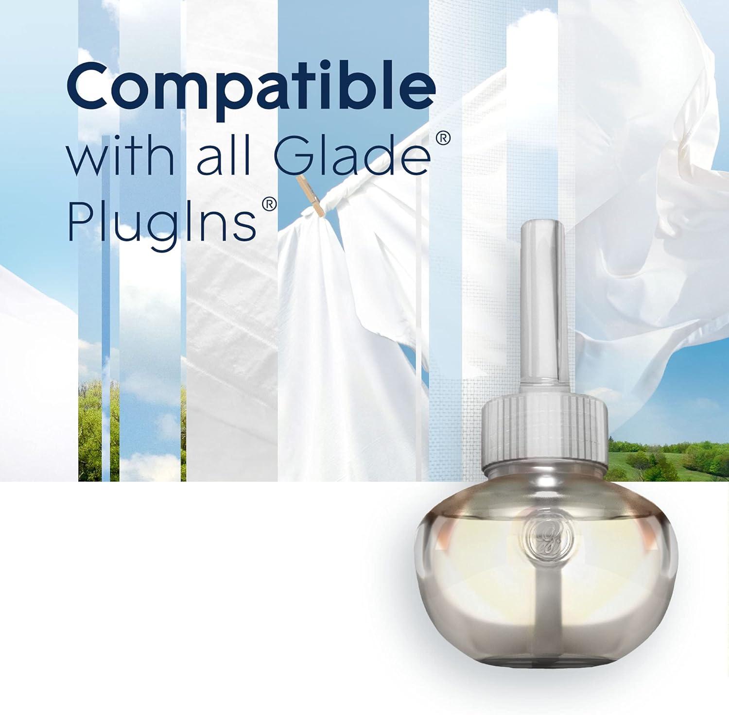image:imageGlade PlugIns Refills Air Freshener Scented and Essential Oils for Home and Bathroom Cashmere Woods 67 Fl Oz 10 CountClean Linen