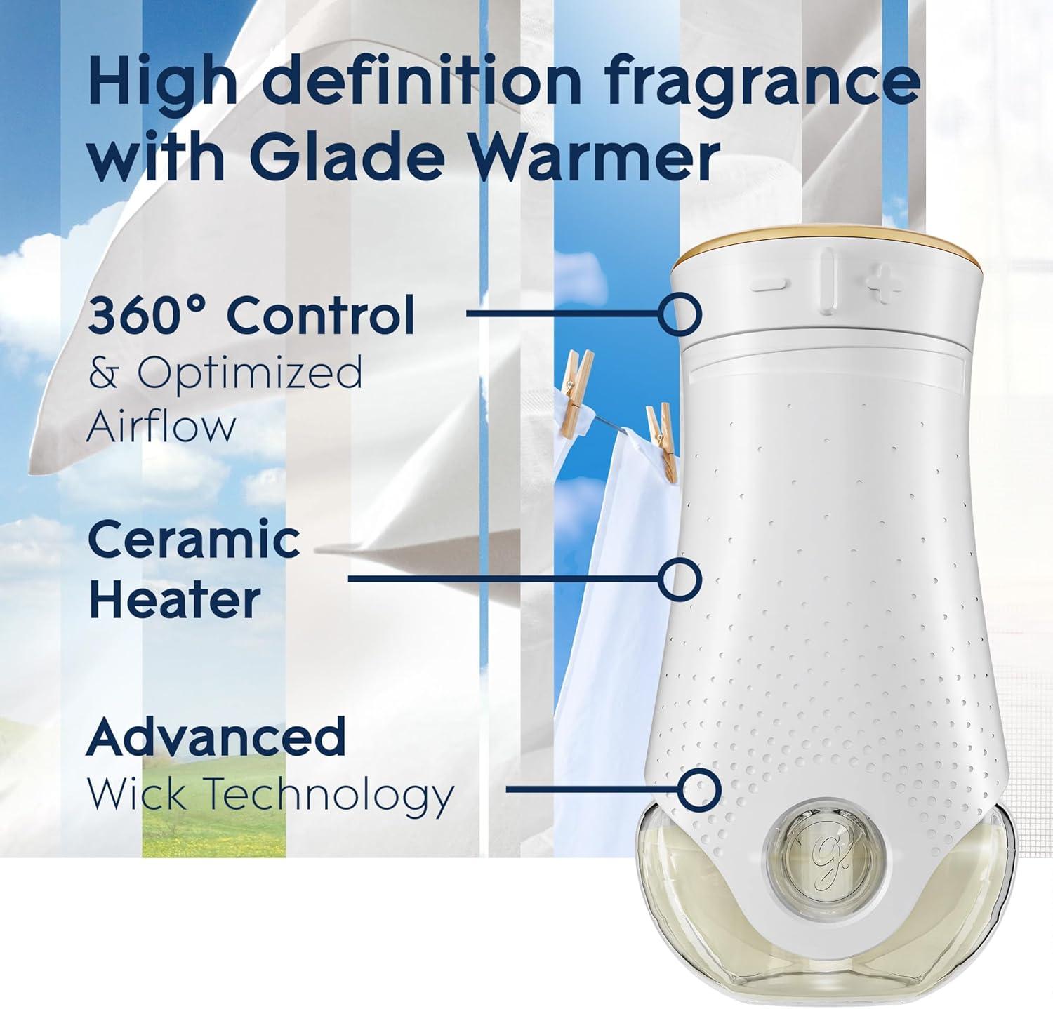 image:imageGlade PlugIns Refills Air Freshener Scented and Essential Oils for Home and Bathroom Cashmere Woods 67 Fl Oz 10 CountClean Linen