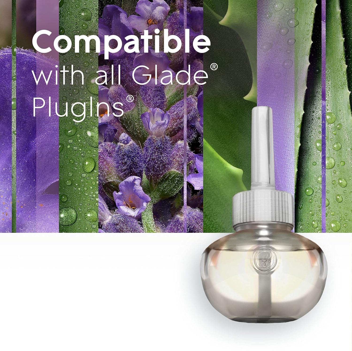 image:imageGlade PlugIns Refills Air Freshener Scented and Essential Oils for Home and Bathroom Cashmere Woods 67 Fl Oz 10 CountTranquil Lavender Aloe