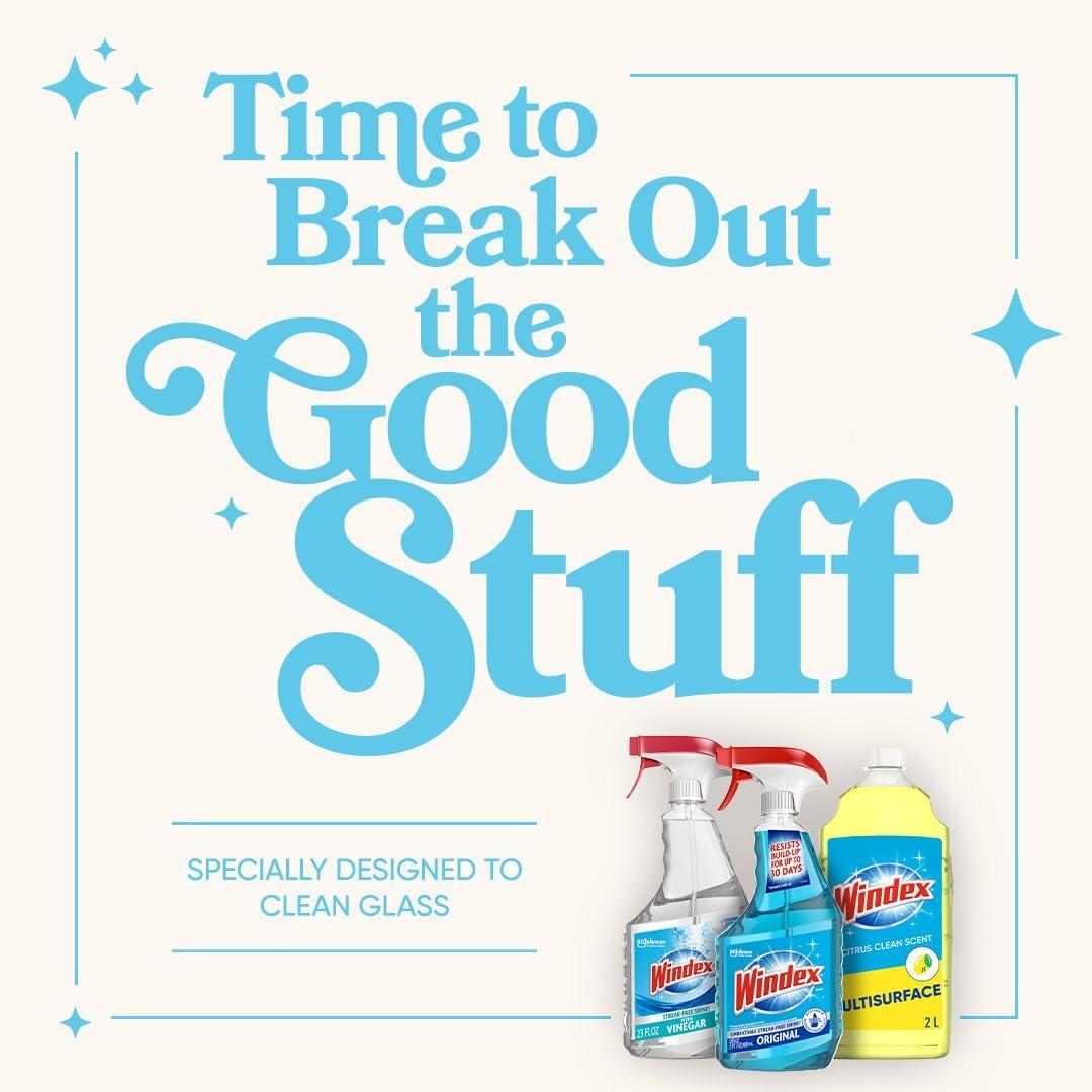 image:imageWindex Glass and Window Cleaner Spray Bottle Packaging Designed to Prevent Leakage and Breaking Surface Cleaning Spray Original Blue Scent 23 Fl Oz32 Fl Oz Pack of 1