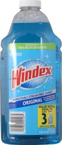 image:imageWindex Glass and Window Cleaner Spray Bottle Packaging Designed to Prevent Leakage and Breaking Surface Cleaning Spray Original Blue Scent 23 Fl Oz676 Fl Oz Pack of 6