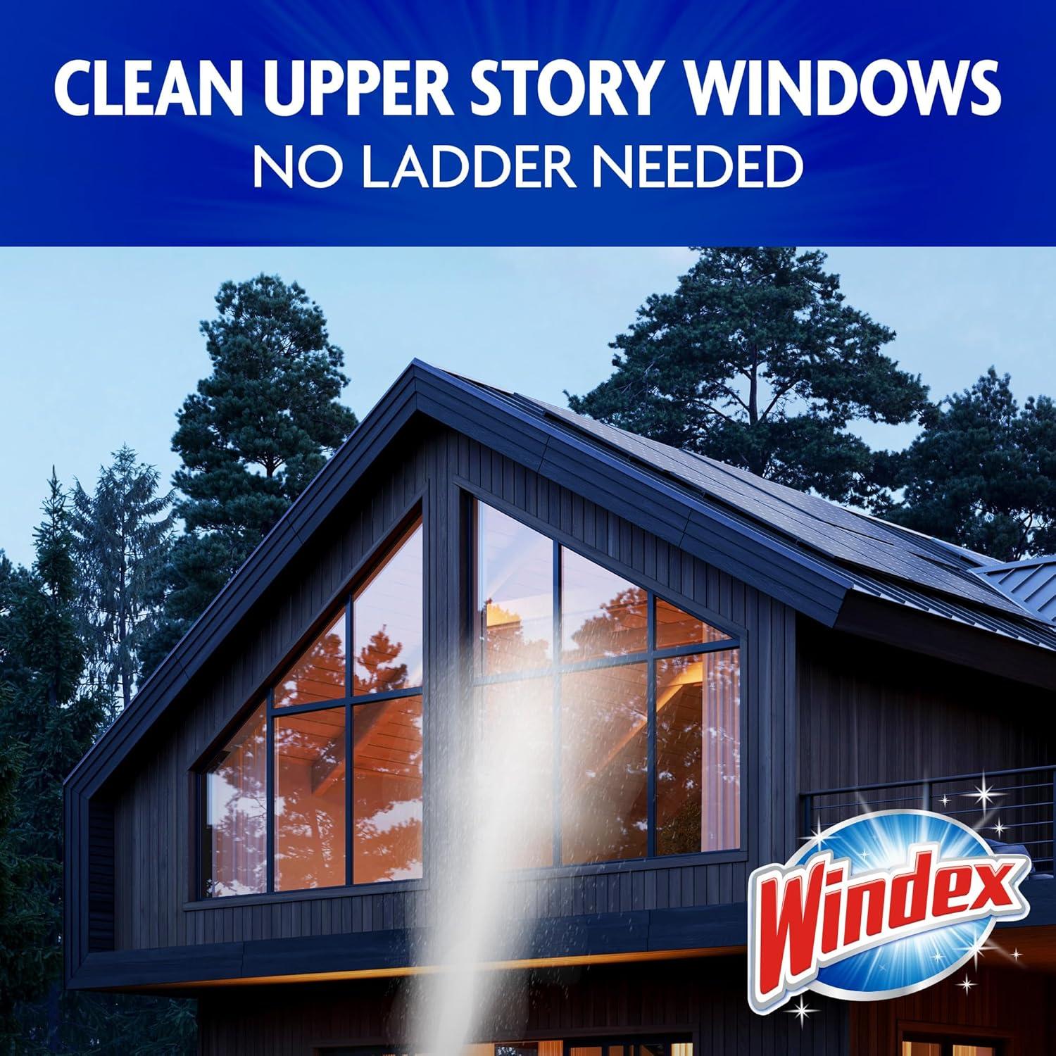 image:imageWindex Outdoor Window and Glass Cleaner for Hose Ammonia Free Concentrated Formula for Deep Outdoor Clean Patio Cleaner Compatible With All Hoses 32 Fl Oz Pack of 232 Fl Oz Pack of 8