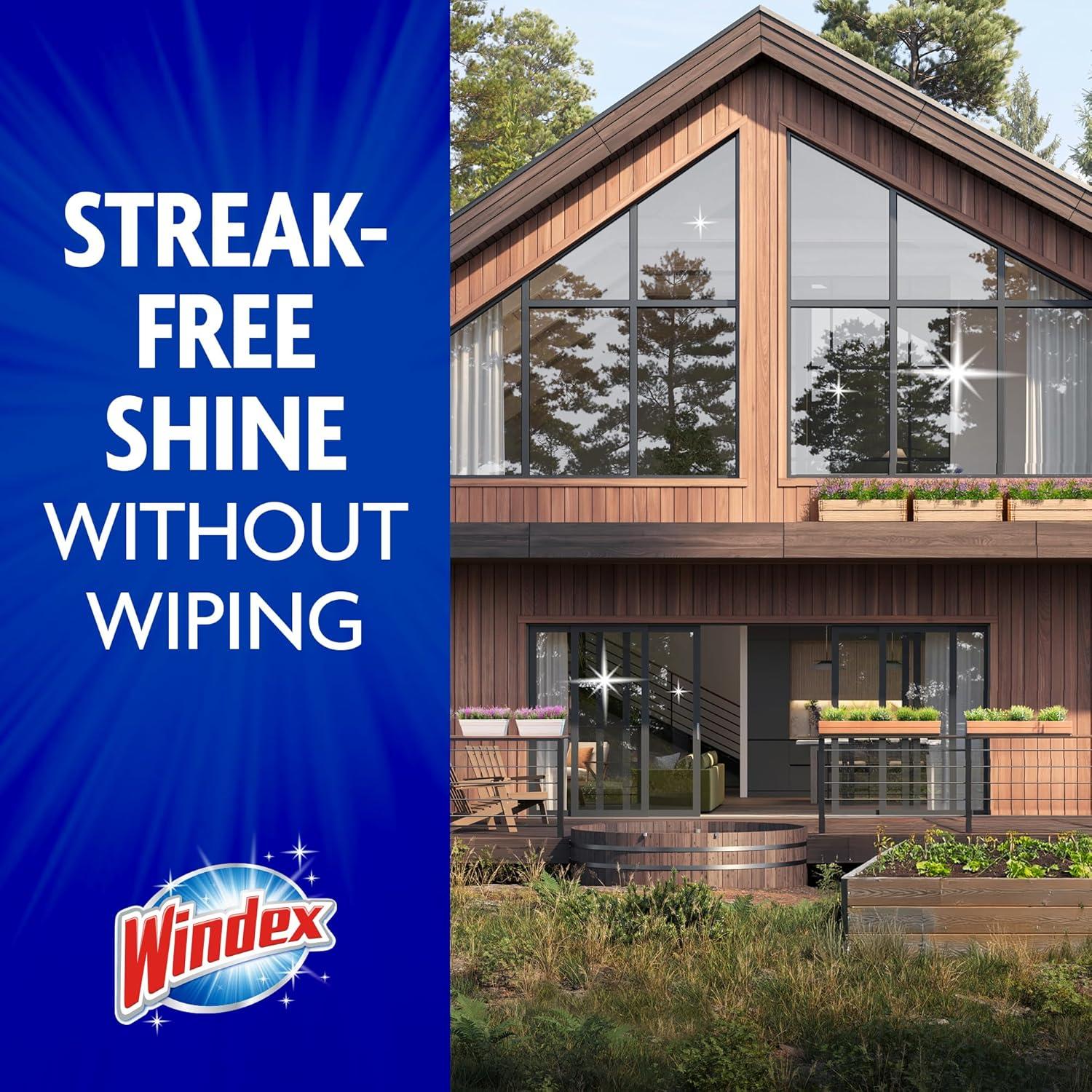 image:imageWindex Outdoor Window and Glass Cleaner for Hose Ammonia Free Concentrated Formula for Deep Outdoor Clean Patio Cleaner Compatible With All Hoses 32 Fl Oz Pack of 232 Fl Oz Pack of 2