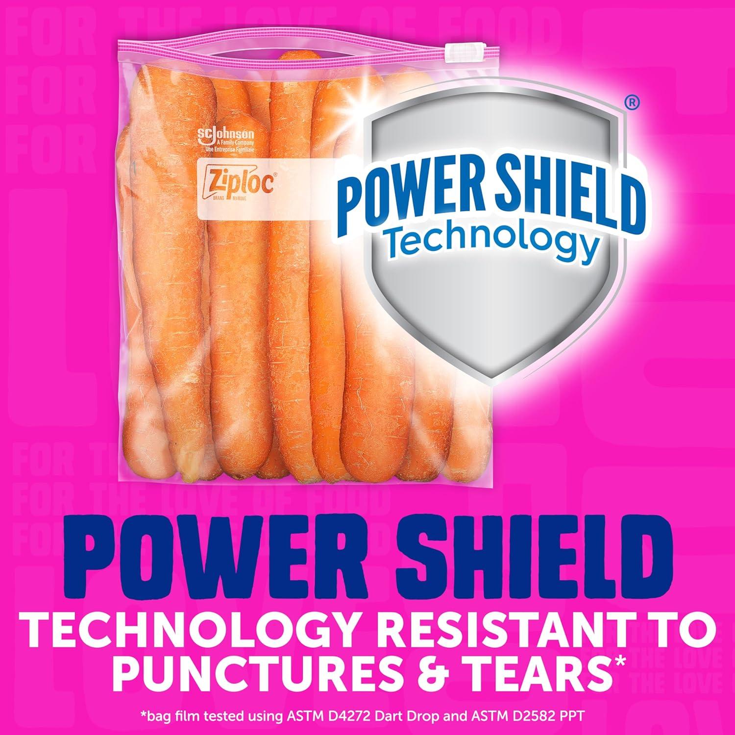 image:imageZiploc 25 Gallon Jumbo Storage Slider Bag Power Shield Technology 12 count