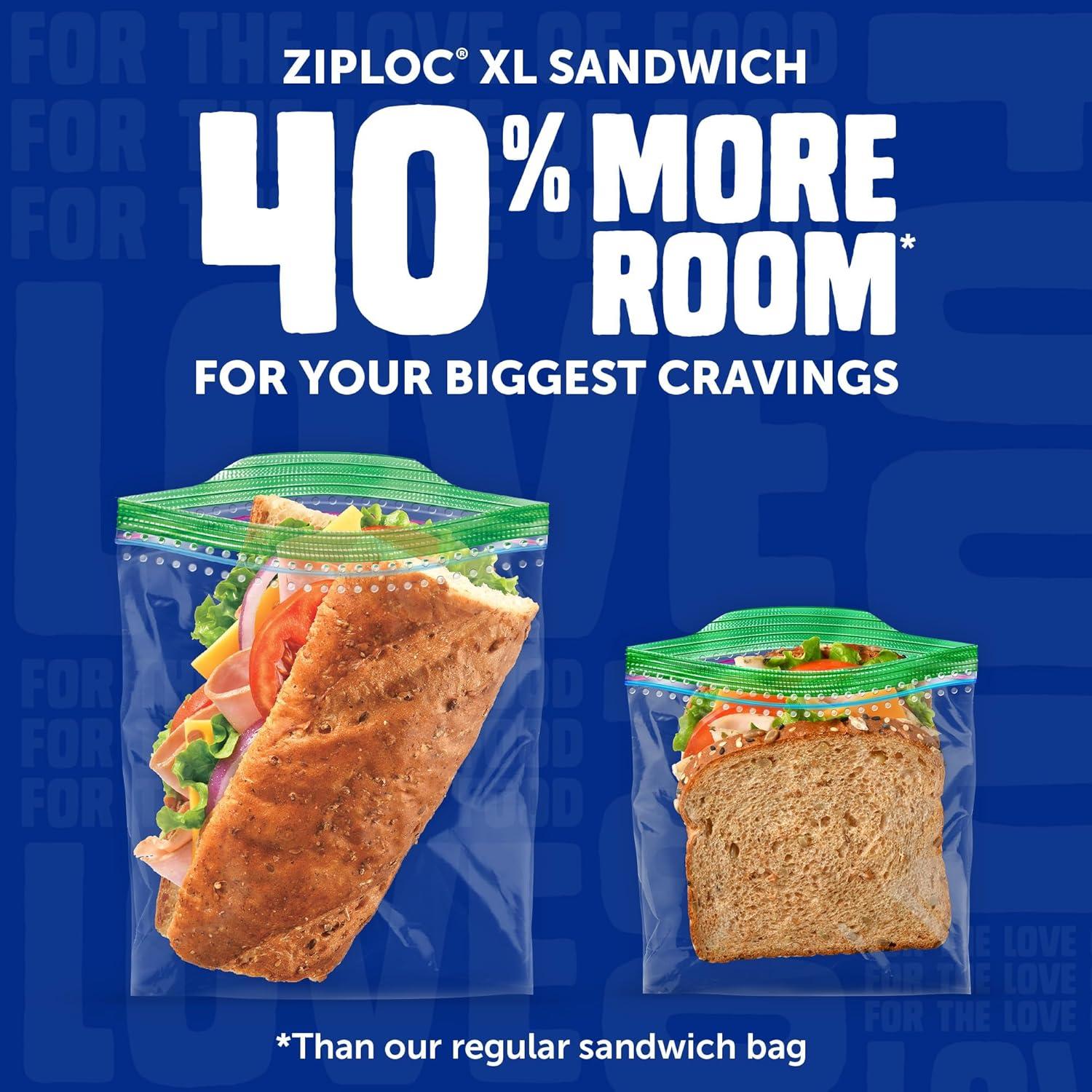 image:imageZiploc Brand Lunch Trio Variety Pack with EasyGuide Texture Grip n Seal Technology 225 count