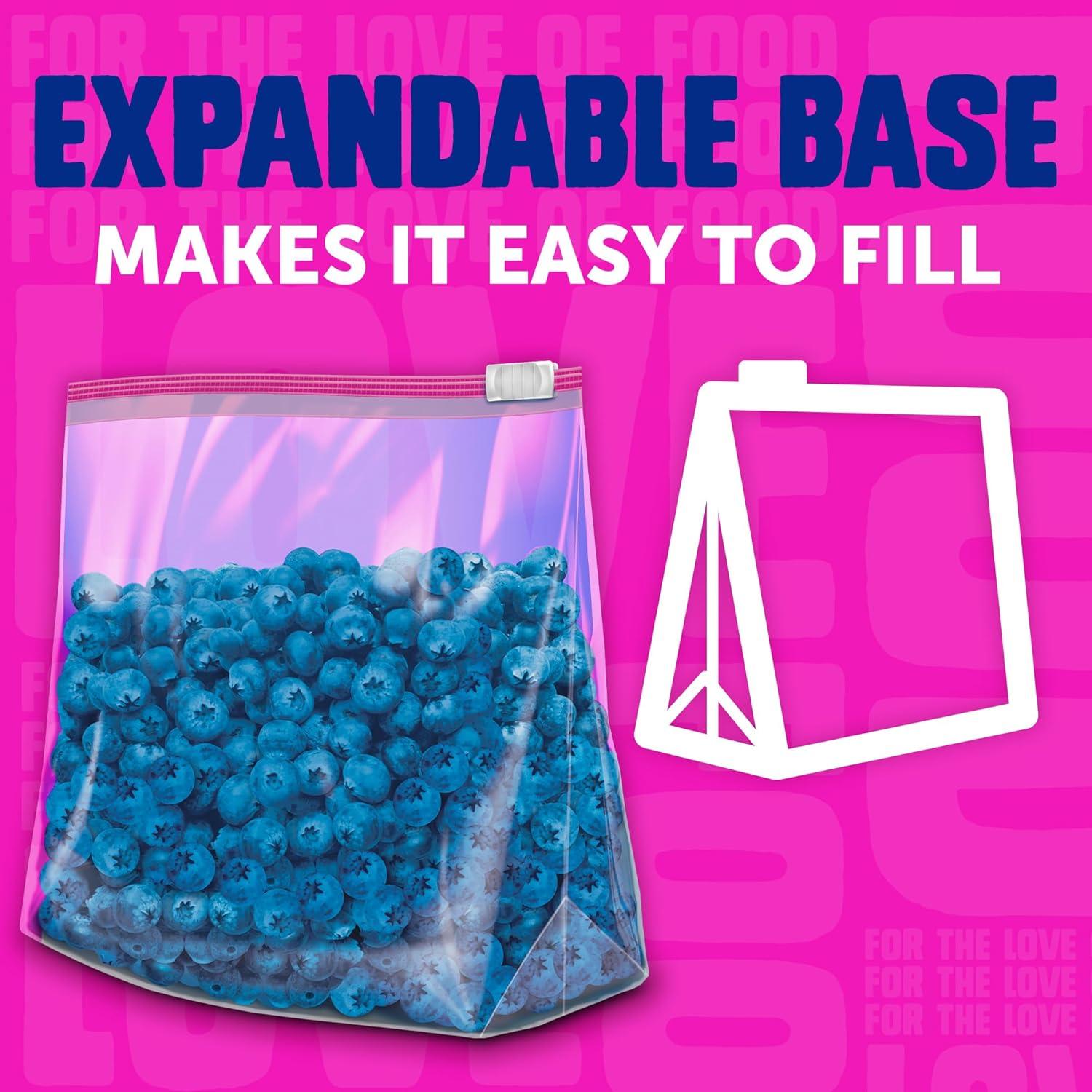 image:imageZiploc Gallon Food Storage Slider Bags Power Shield Technology for More Durability 68 Count104 Count