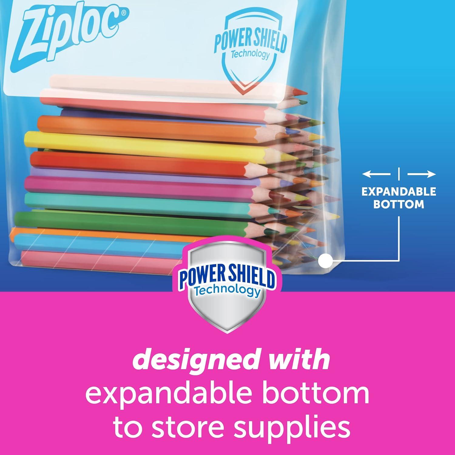 image:imageZiploc Quart Food Storage Bags StandUp Bottom Easy to Fill 76 Count76 Count