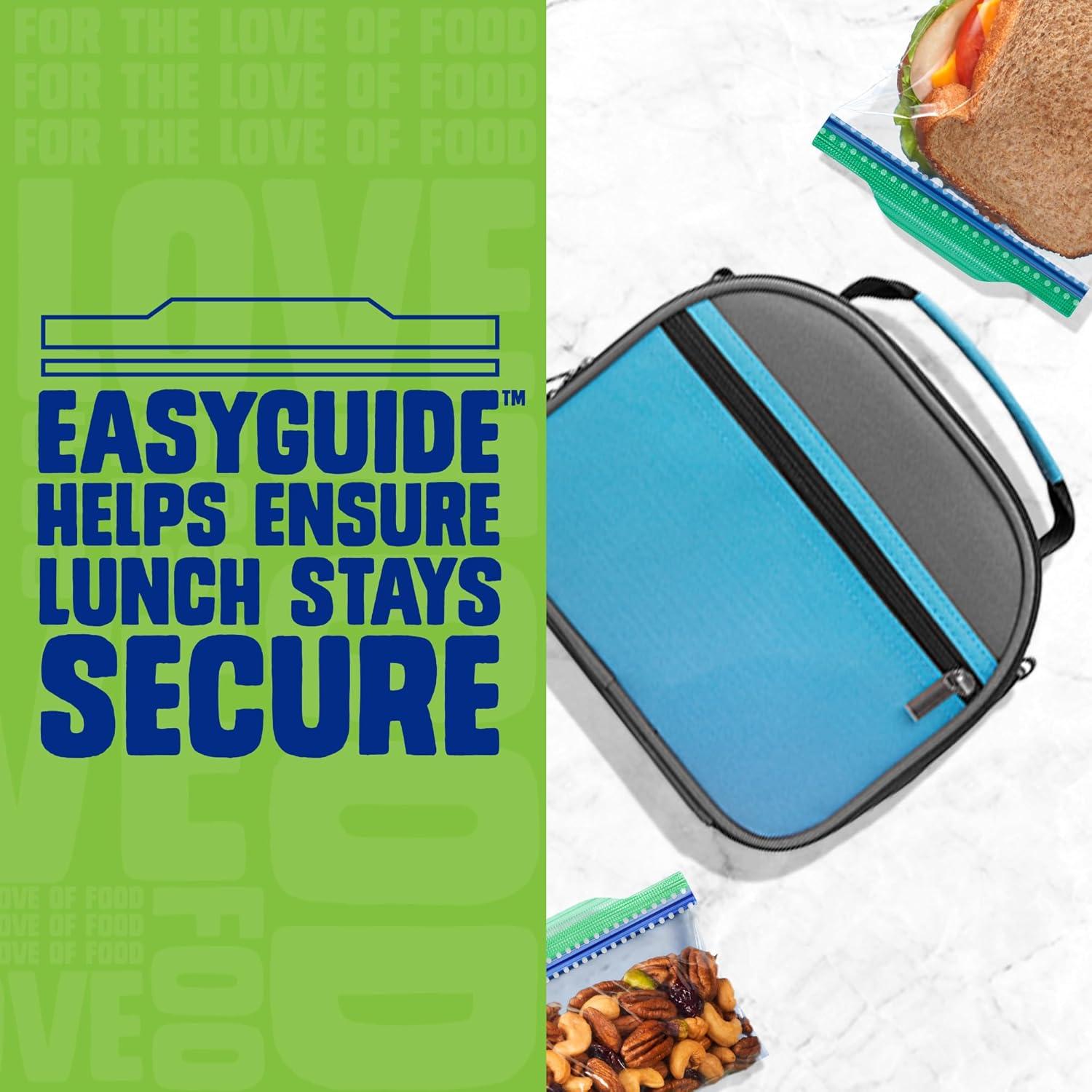 image:imageZiploc Sandwich and Snack Bags Bundle with EasyGuide Texture Small Plastic Storage Bags with Grip N Seal Technology 105 Count and 280 Count385 Count Variety