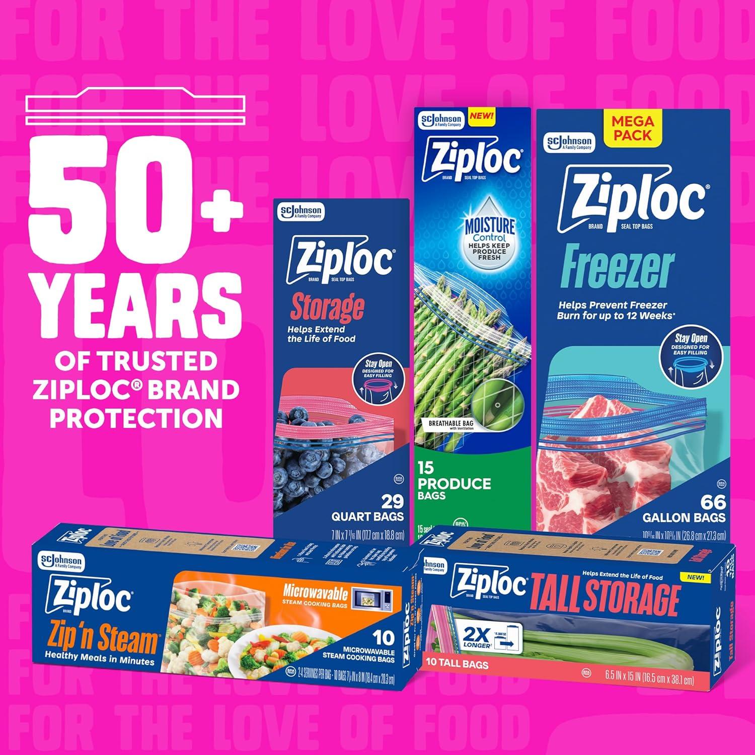 image:imageZiploc Tall Food Storage Bags 30 Count30 Count