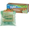 image:imageZiploc Compostable Sandwich and Snack Bags for On The Go Freshness Designed to be Commercially Compostable 40 Bags