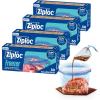 image:imageZiploc Gallon Food Storage Freezer Bags 120ct Total StandUp Bottom Easy to Fill 30 Count 4 PackGallon