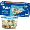 image:imageZiploc Half Gallon Food Storage Freezer Bags Easy Open and Close 40 Bags Total
