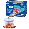 image:imageZiploc Quart Food Storage Freezer Bags Grip n Seal Technology for Easier Grip Open and Close 100 Count100 Count
