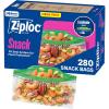 image:imageZiploc Snack Bags Easy Open and Close Plastic Food Storage Bags 280 Bags Total280 Count