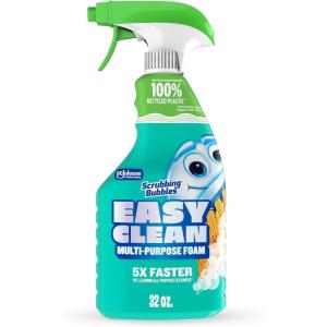 Scrubbing Bubbles Easy Clean Foaming Bleach-Free Bathroom All Purpose Cleaner, Fast-Acting Foam Cleans Limescale, Dirt and Grime on Showers, Sinks, Toilets, Tiles, Counters, & More, 32oz Spray(32 Fl Oz (Pack of 1))