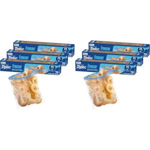 Ziploc 2 Gallon Food Storage Freezer Bags, Grip ‘n Seal Technology for Easier Grip, Open, and Close, 10 Count (Packaging May Vary)(30 Count (Pack of 2))