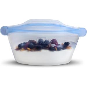 Ziploc Endurables Silicone Food Storage Meal Prep Containers, Microwave Safe and Eco-Friendly, Medium Container, 1 Count(Medium (1 Count))