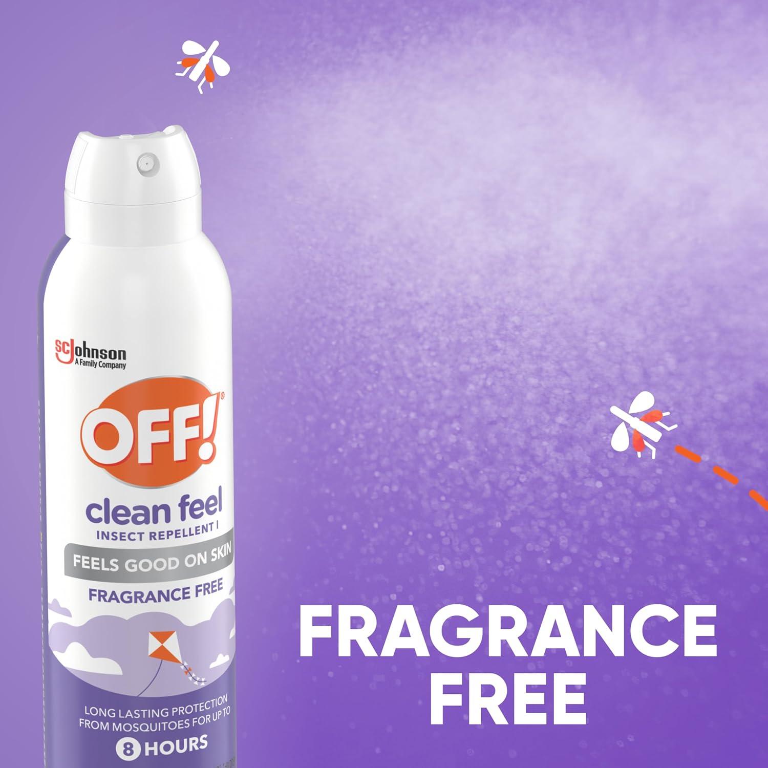 image:imageOFF Clean Feel Insect Repellent Aerosol with 20 Picaridin Bug Spray with Long Lasting Protection from Mosquitoes Feels Good on Skin 5 oz
