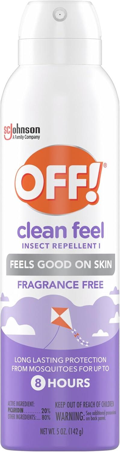 image:imageOFF Clean Feel Insect Repellent Aerosol with 20 Picaridin Bug Spray with Long Lasting Protection from Mosquitoes Feels Good on Skin 5 oz