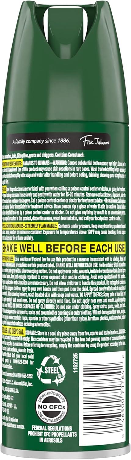 image:imageOFF Deep Woods Insect Repellent Aerosol Dry NonGreasy Formula Bug Spray with Long Lasting Protection from Mosquitoes 4 Oz 2 Count4 Ounce Pack of 4