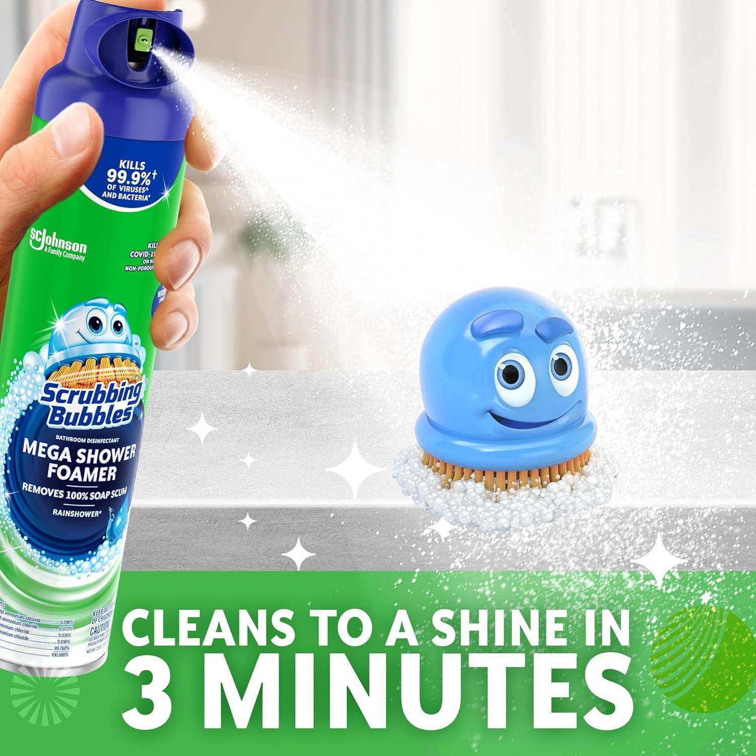 image:imageScrubbing Bubbles Mega Bathroom and Shower Foamer Aerosol Rainshower Scent 20oz Pack of 220 Ounce Pack of 1