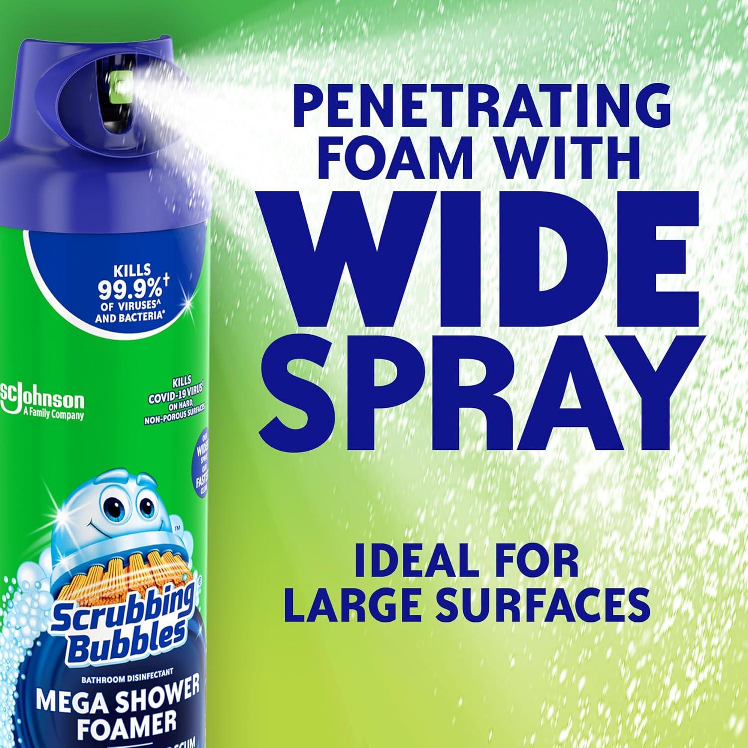 image:imageScrubbing Bubbles Mega Bathroom and Shower Foamer Aerosol Rainshower Scent 20oz Pack of 220 Ounce Pack of 1