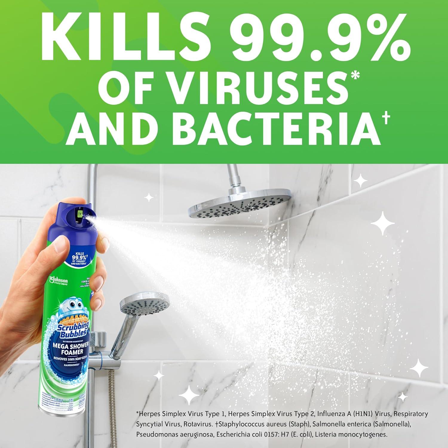 image:imageScrubbing Bubbles Mega Bathroom and Shower Foamer Aerosol Rainshower Scent 20oz Pack of 220 Ounce Pack of 2