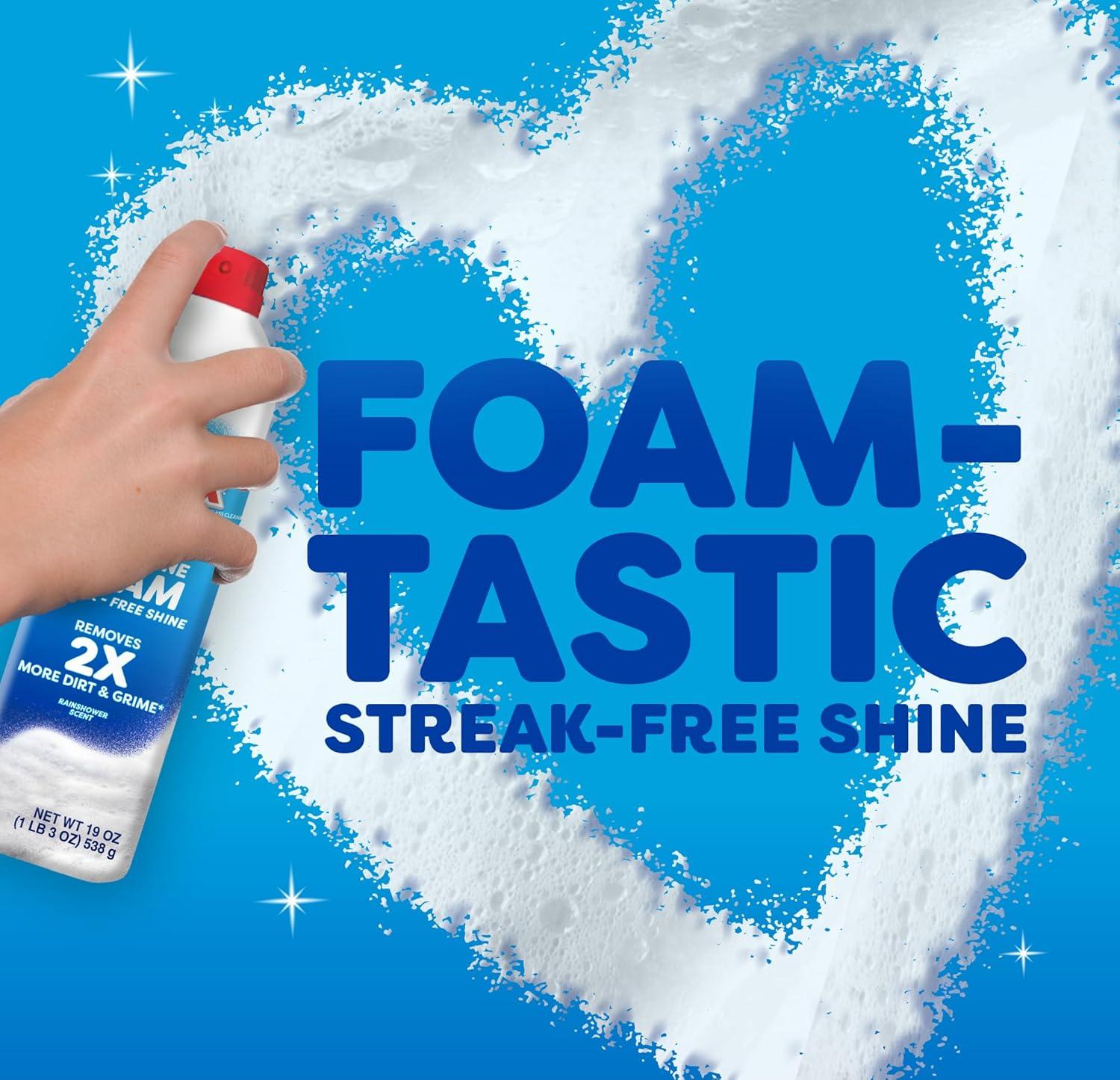 image:imageWindex Fast Shine Foam Glass Cleaner NoDrip Windows Doors Mirrors amp Countertops Aerosol Cleaning Spray StreakFree Shine Removes Fingerprints Dust Dirt Grime amp More 19 oz Pack of 119 Fl Oz Pack of 1