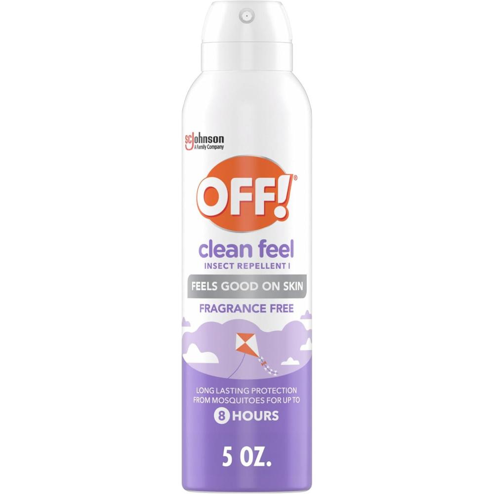 image:imageOFF Clean Feel Insect Repellent Aerosol with 20 Picaridin Bug Spray with Long Lasting Protection from Mosquitoes Feels Good on Skin 5 oz