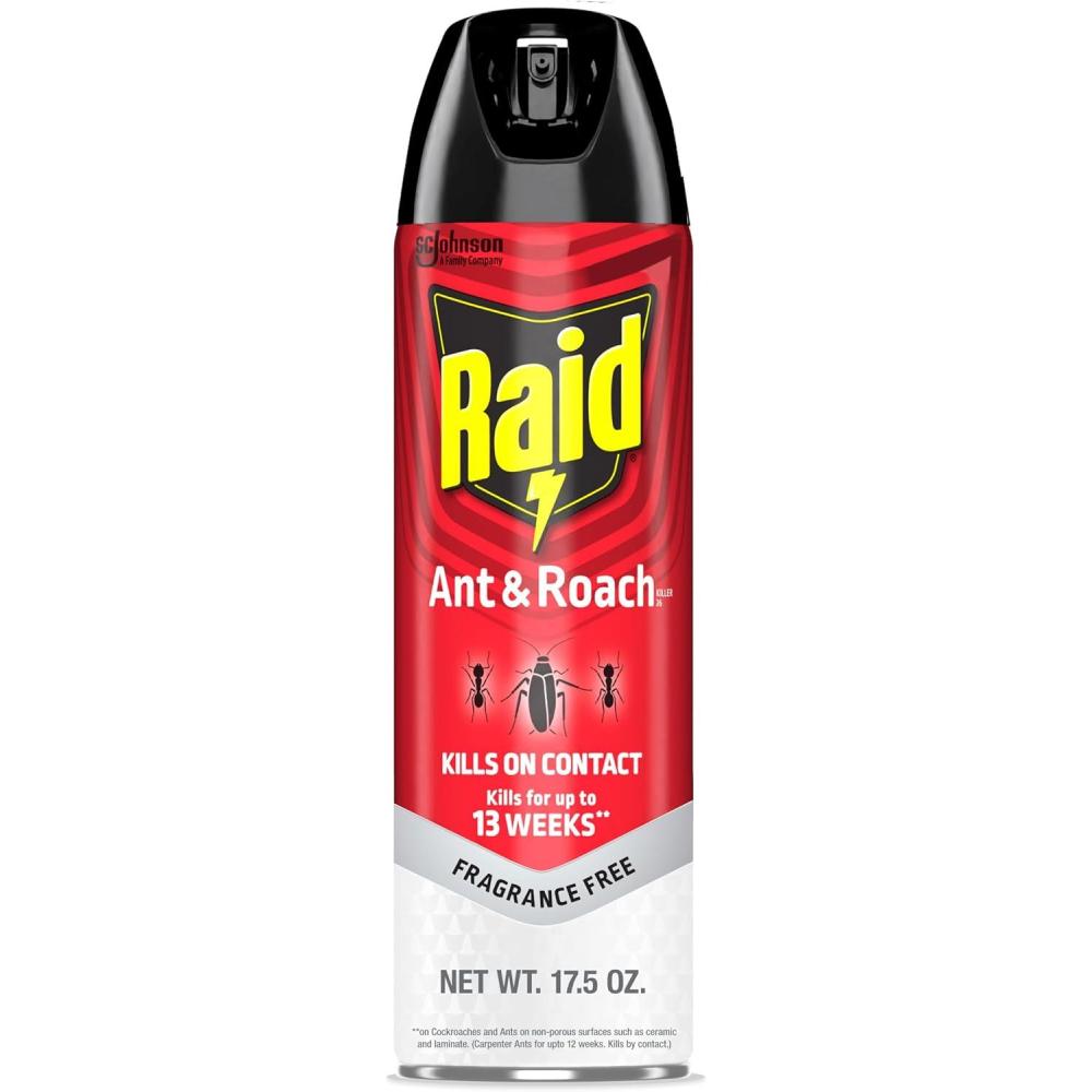 image:imageRaid Ant amp Roach Killer 26 Fragrance Free Bug Killer for Home Use Kills Bugs on Contact 175 Oz 2 Count175 Ounce Pack of 1