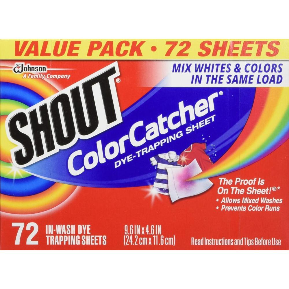 image:imageShout Color Catchers for Laundry Allow Mixed Washes Prevents Color Runs and Maintains Original Clothing 72 Count72 Count Pack of 4