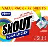 image:imageShout Color Catchers for Laundry Allow Mixed Washes Prevents Color Runs and Maintains Original Clothing 72 Count72 Count Pack of 1