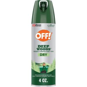 OFF! Deep Woods Insect Repellent Aerosol, Dry, Non-Greasy Formula, Bug Spray with Long Lasting Protection from Mosquitoes, 4 Oz, 2 Count(4 Ounce (Pack of 1))